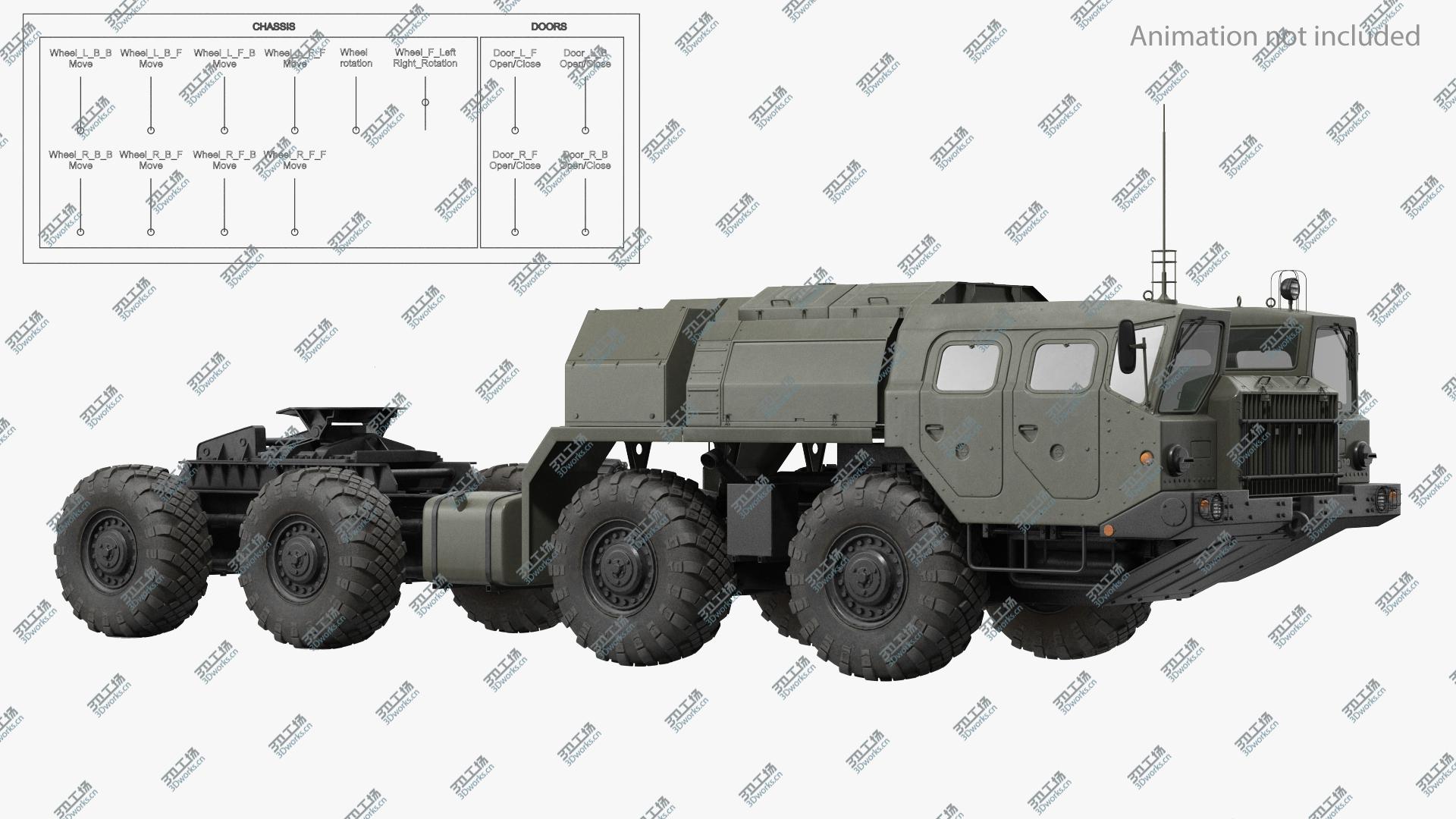 images/goods_img/202104093/3D Maz 7910 8x8 Truck Green Rigged/3.jpg